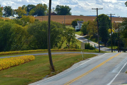 Pennsylvania, Country Road, USA