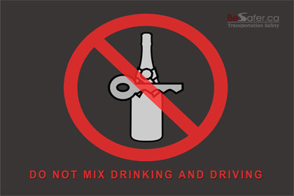 Do not mix drinking and driving