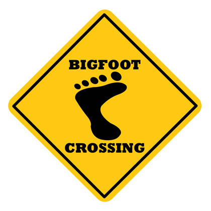 Sign Big Foot Crossing