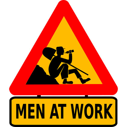 Warning Sign Men at Work