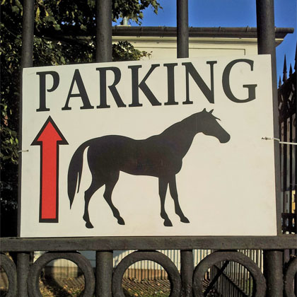 Sign Horse Parking