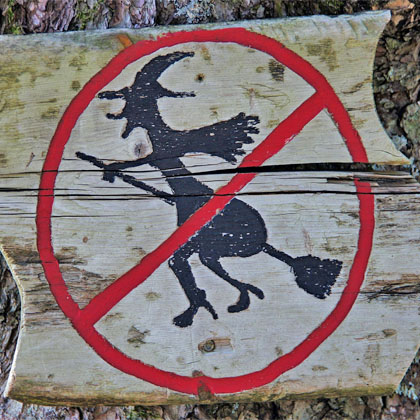 Sign Witch Prohibition