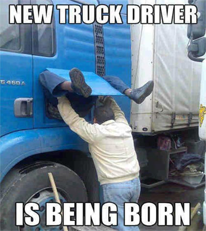 New Truck Driver is Being Born