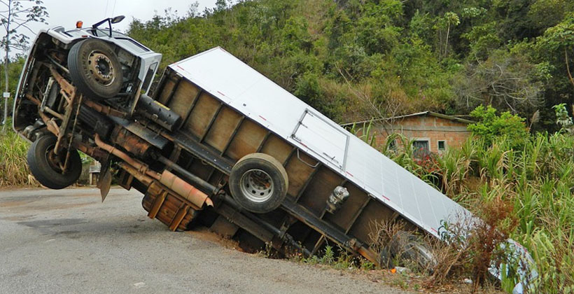 Truck rollover